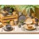 БАНКА ДЛЯ СЫПУЧИХ ПРОДУКТОВ 330 МЛ КОЛЛЕКЦИЯ "TRIANGLE COLLECTION" ЦВЕТ:КОФЕ С МОЛОКОМ МАЛ=6 МИН.П.